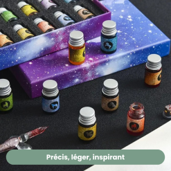 Set de calligraphie et dessin en cristal fait main CrystalDip™ | Élégance, qualité, créativité, unique – Image 5