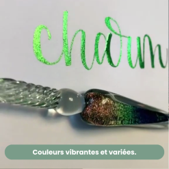 Set de calligraphie et dessin en cristal fait main CrystalDip™ | Élégance, qualité, créativité, unique – Image 3